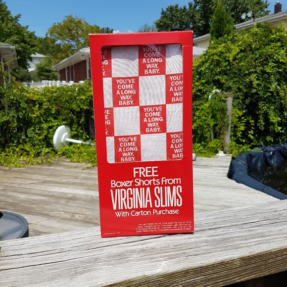 SOLD OUT Vintage Virginia Slims Cigarettes Boxer Shorts M - Picture 3 of 5